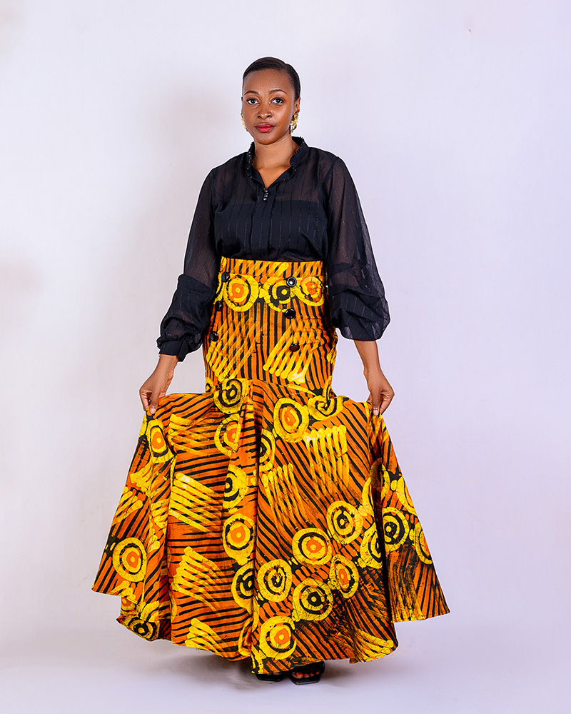 Hannah Dress with Adire Skirt – Miimanu